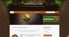 Desktop Screenshot of landforsalestore.com